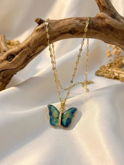 Aurora Butterfly Pendant
