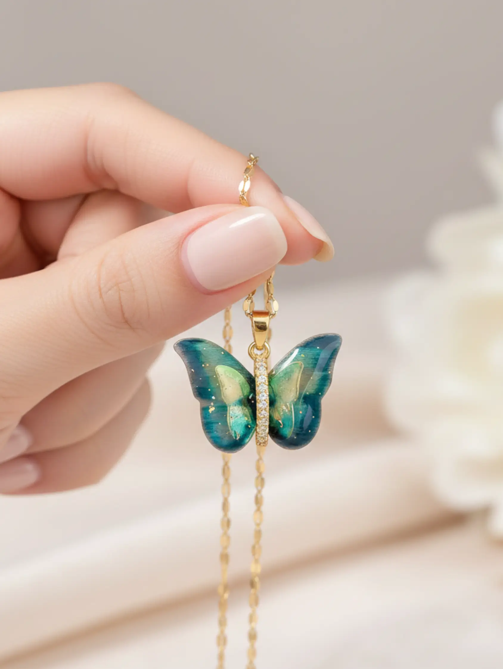 Aurora Butterfly Pendant - Image 3